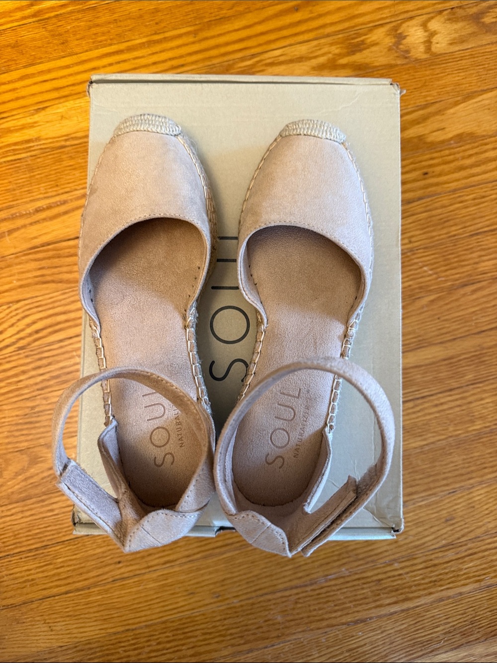 Women's Espadrille Ankle-Strap Flats - Blush Taupe